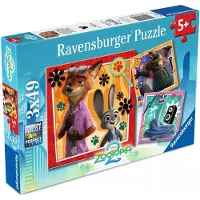 Ravensburger Puzzle Zootropolis: Stadt der Zaubersprü che 3x49 dlks