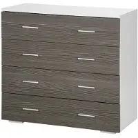 Helloshop26 Zeitgenössische Aufbewahrungskommode mit 4 Schubladen 76 x 35 x 72 cm platzsparend