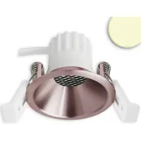 ISOLED LED Einbaustrahler BACK45, rosegold, rund, 5W, CRI90, 2700K, rückversetzt, Honeycomb, dimmbar 117277