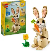 LEGO Creator 3W1 Niedlicher Hase Lama Und Robbe Bewegliche Figuren Für Kinder
