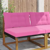 vidaXL Sofakissen für draußen （2 pcs）- CLORIS - Rosa Polyester - Gartenmöbelauflagen C1748