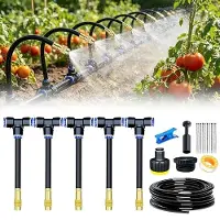 Zimtky Connect Drip Irrigation System Kit, 5m 360° Curved Garden Automatic Irrigation System, 360° biegbar Automatic Irrigation System, Garden Watering System 360°, für Landschaft, Gemüsegarten, Flower