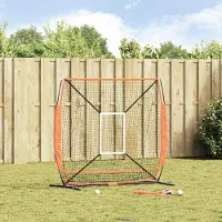 Markenlos Baseball-Trainingsnetz, 180 x 89,5 x 152,5 cm, Schutznetz für Baseball im Hinterhof, am Strand und im Garten