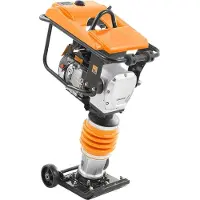 OEM Hampelmann-ähnliche Trilstamper - 6,5 PK brandstofaangedreven Trilstamper mit 196 cm³ Motor. Leistet 3600 lbs Zugkraft, erreicht eine maximale Verdichtungs Tiefe von 26 Zoll.