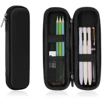 Zimtky Federmäppchen, Federtasche Hart Eva Stift Etui stoßfeste Stiftetasche Mäppchen Schlamperbox Bleistifttasche für Executive Füllfederhalter für Büro Schule (Schwarz, Klein)