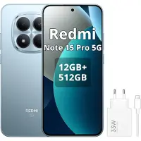 Xiaomi Redmi Note 15 Pro 5G Smartphone Blau 12/512GB (Mit 33-W-Netzteil)