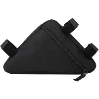 Benza Ibenzoa Dreieckige Mountainbike-Rahmentasche aus Oxford – robuste Oberrohr-Tasche, schwarz, passt unter das Oberrohr von MTB & Rennrad