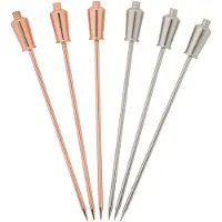 Barprofessional Cocktailspieße Shaker Aus Stahl – 6er-set