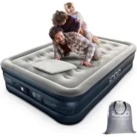 Markenlos Luftbett mit integrierter Pumpe - Doppelbett