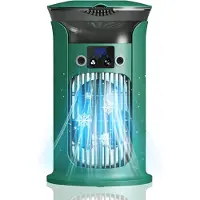 Dopwii USB Mini Luftkühler, Tragbarer Verdunstungskühler mit 880 ml Wassertank, 3 Windstufen, Sprühfunktion, leise, LED Nachtlicht für Schreibtisch, Büro und Zuhause