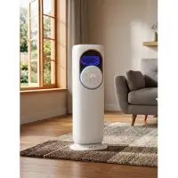 Akai AKIC41-R - Turmventilator 4-in-1 Kühler und Heizlüfter - Luftreiniger und Luftbefeuchter
