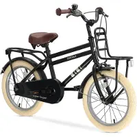 Deryan Cooper Kinderfahrrad 16 Zoll – Verstellbarer Lenker und Sattel – Schwarz