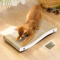OEM Kartonene Krabplank für Katzen - Umkehrbares Design, Starker Karton, Mittelgroße Größe