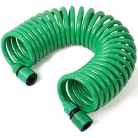 Benza Ibenzoa Ausziehbarer flexibler Gartenschlauch 7,5 m – spiralförmiger Rückziehschlauch für Garten, Balkon & Terrasse zum Bewässern und Reinigen