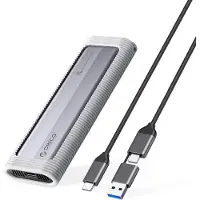 ORICO M.2 NVMe SSD-Gehäuse 8TB, 10Gbps, USB-C/USB-A Adapter,