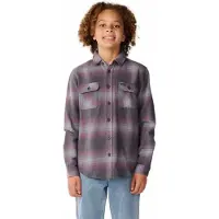 Rip Curl RipCurl Count Flannel Shirt -boy charcoal grey (0084) 10