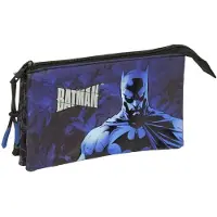 Batman Dreifach-Federmäppchen, Schwarz