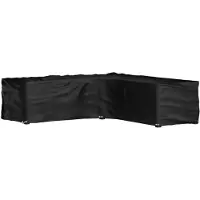 vidaXL - Tuinmeubelhoezen - met - 16 - oogjes - L-vormig - 285x285x70 - cm
