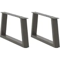 vidaXL Couchtischbeine V-Form 2 Stück Anthrazit 50x(30-31,3) cm Stahl