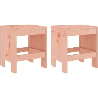 vidaXL Gartenhocker 2 Stk. 40x36x45 cm Massivholz Douglasie