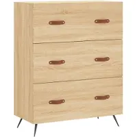 vidaXL Kommode Sonoma-Eiche 69,5x34x90 cm Holzwerkstoff