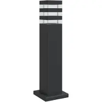 vidaXL Wegeleuchte Schwarz 50 cm Aluminium