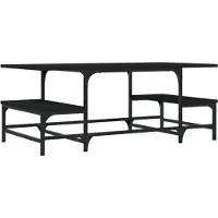 vidaXL Couchtisch Schwarz 100x50,5x40 cm Holzwerkstoff