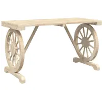 vidaXL Gartentisch 115x55x65 cm Massivholz Tanne