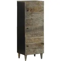 vidaXL Highboard 40x33x110 cm Massivholz Mango
