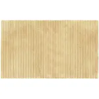 vidaXL Teppich Rechteckig Hell Natur 60x100 cm Bambus