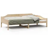 vidaXL Massivholzbett ohne Matratze 90x190 cm Kiefernholz