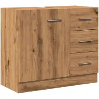 vidaXL Waschbeckenschrank Artisan-Eiche 63x30x54 cm Holzwerkstoff
