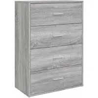 vidaXL Sideboard Grau Sonoma 60x31x84 cm Holzwerkstoff