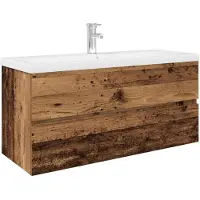 vidaXL Waschbeckenunterschrank mit Einbaubecken und Wasserhahn