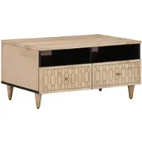 vidaXL Couchtisch 80x54x40 cm Massivholz Mango