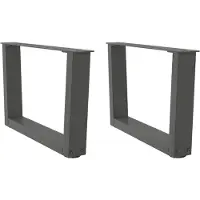 vidaXL Couchtischbeine V-Form 2 Stück Anthrazit 50x(30-31,3) cm Stahl