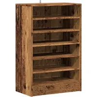 vidaXL Schuhschrank Altholz-Optik 60x35x92 cm Holzwerkstoff
