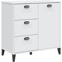 vidaXL Sideboard VIKEN Weiß 80x40x80 cm Holzwerkstoff