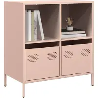 vidaXL Sideboard Rosa 68x39x73,5 cm Kaltgewalzter Stahl