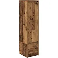 vidaXL Highboard Altholz-Optik 29,5x34x119,5 cm Holzwerkstoff