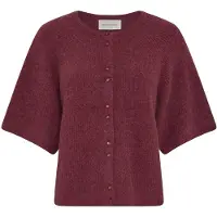 MSCH Copenhagen Damen Pullover & Cardigans Mschbondie Hope 2/4 Cardigan - Bordeaux - Größe L/XL