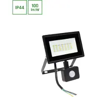 Spectrum Spectrumled Aussenwandleuchte Fluter IP65 schwarz 20W LED 2000Lumen 230V 4000K inkl. Bewegungsmelder