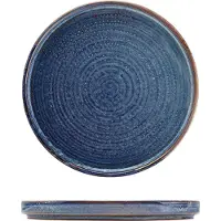 Genware Terra Aqua Blau Flacher Präsentationsteller 18 Cm