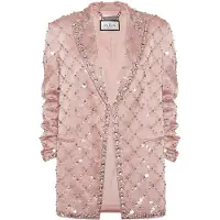 Philipp Plein Blazer Boyfriend Fit Plein Paillettes