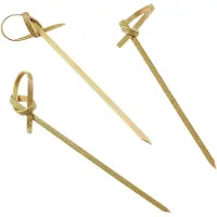 Genware Bambus-schleifenspieße 9 Cm (100 Stk)