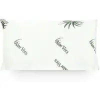 Mister sandman MEMORY FOAM KOPFKISSEN Aloe Vera 40x80 cm – ergonomisches Visco Kissen mit 2 Aloe Vera Bezügen, atmungsaktiv & waschbar