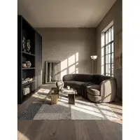 KADIMA DESIGN Niederflor-Teppich 80x140 cm Grau Läufer Wohnzimmer Flur Kurzflor Esszimmer THUR |