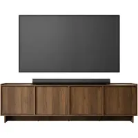 Mirjan 24 TV-Lowboard Yasumi 195, Stilvoll Wohnzimmer, Lowboard mit vier Drehtüren (Farbe: Nuss Warmia)