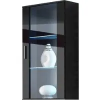 Mirjan 24 HÄNGEVITRINE Soho S02 mit blauer LED Beleuchtung