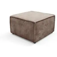 Masseno POLSTERHOCKER TESSO Modern Sitzhocker, Fußhocker Braun